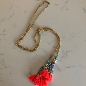 Baublebar Gold Knot Tassel Necklace
